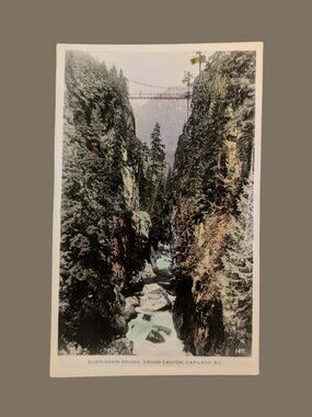 10/$25 Antique Blank Capilano Suspension Bridge Undivided Back Photo Postcard